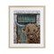 Stupell Industries Highland Cow by Barn Door Framed Print Under Glass, design by Jean Plout